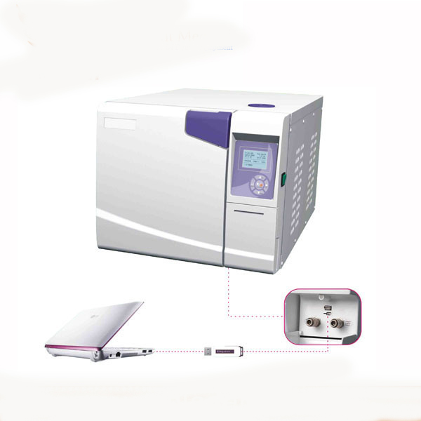 Dental autoclave with printer and LCD screen